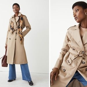 & Other Stories Double Breasted Trench Coat